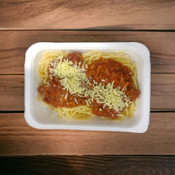 Beef Bolognese pre made meal from Deliona Foods