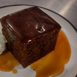 Sticky Date Pudding with butterscotch sauce